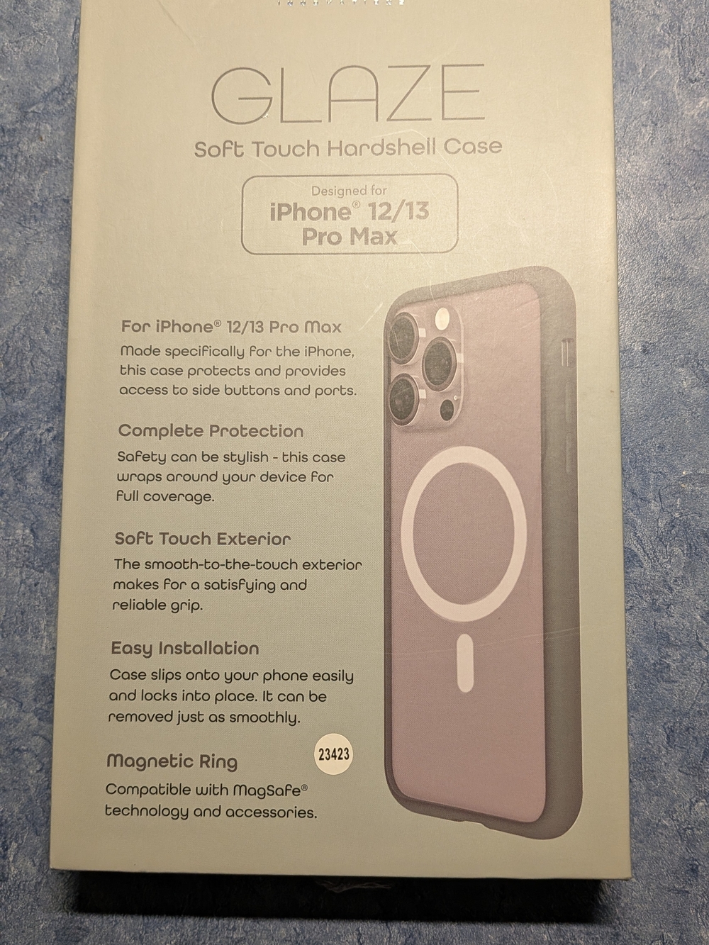 Glaze Soft Touch Hardshell Case for iPhone 12/13 Pro Max - Hot Pink